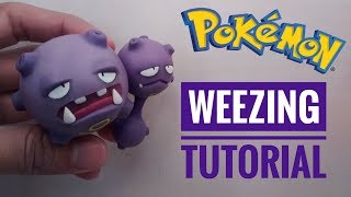 Como hacer al Pokemon Weezing Tutorial en Porcelana Fría  Plastilina  How To Make Weezing [upl. by Aliuqahs]