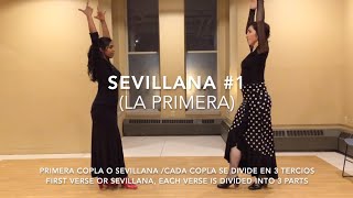 Sevillanas tutorial 1 la primera  Aprende a bailar Sevillanas [upl. by Petigny]