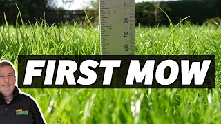 How to look after a NEW LAWN When to cut it for the first time [upl. by Heigl854]