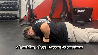 Shoulder Extension in a short lever position for End Range Training [upl. by Eirehc]