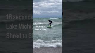 Nice SxSW summer swell greatlakes surfing lakemichigan [upl. by Ramu]