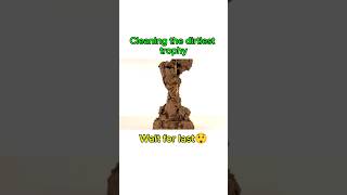 Cleaning the dirtiest trophy youtubeshorts cleaning [upl. by Zoi95]