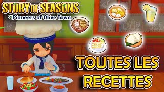 La CUISINE Les RECETTES et le DÉFI du GOURMET PASCAL  Story of Seasons  Pioneers of Olive Town [upl. by Isied]