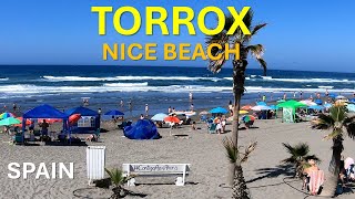 Torrox Spain Promenade Beach Summer 2024 Malaga Costa del Sol [upl. by Nazus960]