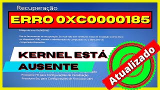 Erro 0xc0000185  Kernel está Ausente ATUALIZADO [upl. by Christiansen]