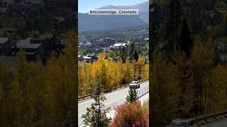 Breckenridge City View fall fallcolors breckenridge colorado autumn Leafpeeping fallvibes [upl. by Aerb]