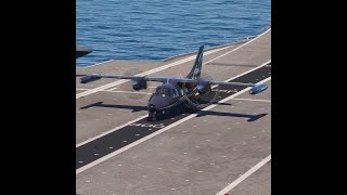 Insane Skill Pilot Takeoff from US Aircraft Carrier Mitsubishi MU22B Executive Black [upl. by Lisette]