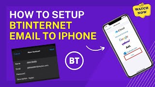 How to Setup BTinternet Email to iPhone  Help Email Tales [upl. by Nairde]