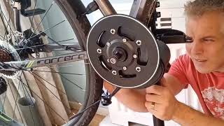 DIY Electric Bike Conversion Tongsheng TSDZ2 3 of 4 Fitting motor and cabling [upl. by Rainie133]