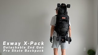 238 Exway XPack Detachable 2nd Gen Pro Skate Backpack [upl. by Emelia]