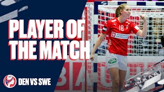 Player of the Match  Mette Tranborg  DEN vs SWE  Competition Round  Womens EHF EURO 2020 [upl. by Aldwon]