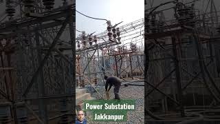 Substation High tension power youtube youtubeshorts trending [upl. by Aicileb979]