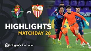 Highlights Real Valladolid vs Sevilla FC 11 [upl. by Oigile]