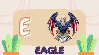 Learn the Letter E with Phonics  Elephant Egg Earth amp Eagle 🌍🦅 [upl. by Elmira]