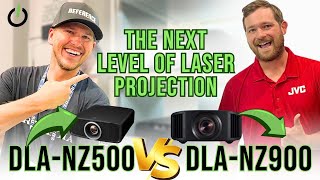 JVC Laser Projector Comparison DLANZ500 vs Flagship DLANZ900 [upl. by Ecyaj565]