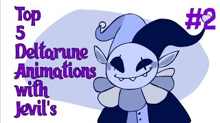 Top 5 animations deltarune with Jevils 2 [upl. by Eninnej]