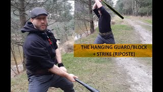 The hanging guard with a bat  medieval German sword fighting tradition quotHengetortquot  Recon Sparring [upl. by Eaj]