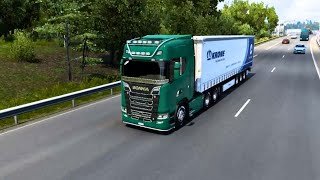 Francia  Scania S  Krone Trailer  De Lyon a Bourges  ETS2 [upl. by Sikes]