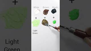 White brown and black  green colormix colormixing satisfying art viral shorts [upl. by Ches]