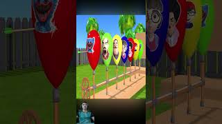 Scary Teacher 3D vs Squid Game Archery Through Balloon Mask Hit Target Nick Winning [upl. by Ydnic]