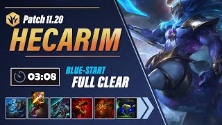 Hecarim Buffs Hecarim 308 BlueStart Full Clear Guide One Smite [upl. by Beckerman364]