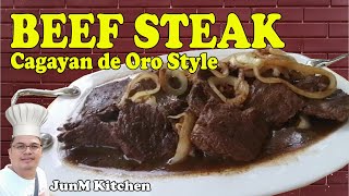 PAANO MAGLUTO NG BEEF STEAK  CAGAYAN DE ORO STYLE [upl. by Myrt]