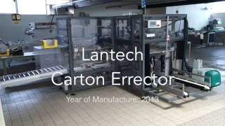 Lantech Carton Erector TE2000 [upl. by Foskett]