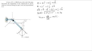 Find the magnitudes of the components F1 and F2 [upl. by Leira519]