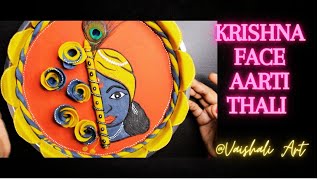 Unique Aarti thali Decoration for Janmashtami Full tutorial  aartithalidecorationideas [upl. by Borreri]