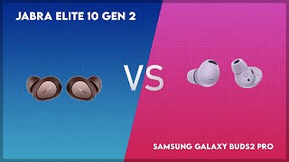 Jabra Elite 10 Gen 2 vs Samsung Galaxy Buds2 Pro Comparison [upl. by Novah572]