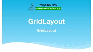 Bài 36  Java Swing  GridLayout [upl. by Missie418]