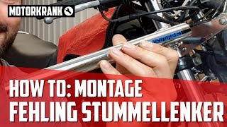 Stummellenker Lenkerstummel am Motorrad montieren  Was ist zu beachten  Yamaha XJ550 Cafe Racer [upl. by Cloutman]