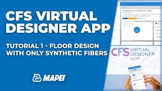 CFS Virtual Designer App  Tutorial 1  Floor design with only synthetic fibers [upl. by Llirrem]