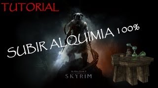 Skyrim  Tutorial Subir Alquimia al 100 [upl. by Lorena]