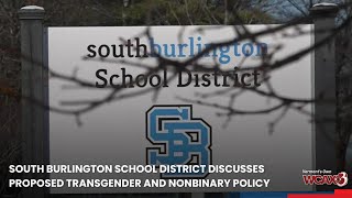 South Burlington School District discusses proposed transgender and nonbinary policy [upl. by Ahsoj]