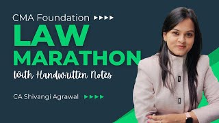 CMA Foundation Law Marathon and Revision for Dec 2024 [upl. by Rayford]