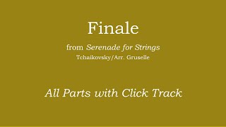 Finale from quotSerenade for Stringsquot  TchaikovskyArr Gruselle Play Along Track [upl. by Mcmillan]