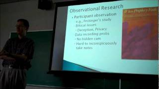 Psych Research Methods Observational and Survey Research Day 1 Part 2 [upl. by Wincer]