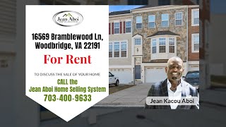 FOR RENT  16569 Bramblewood Ln Woodbridge VA 22191  Jean Aboi Home Selling System [upl. by Blau]