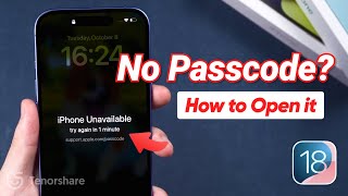 3 Ways How to Open A Locked iPhone without Passcode or iTunes  2024 [upl. by Noved]