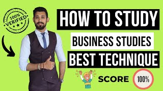 How to Study Business Studies  Best technique to score 100100 in BST [upl. by Kaine]