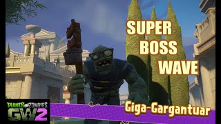 GigaGargantuar  SUPER BOSS WAVE Garden Ops  Plants vs Zombies  GW2 [upl. by Frazier]