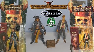 Zizzle Captain Barbossa with SwordPistol amp Ragetti with LockerampKeyPirates of the Caribbean Review [upl. by Ardnekal]