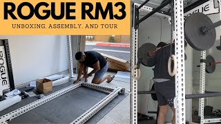 Rogue Fitness RM3 Unboxing Assembly and Tour of New Monster Attachments [upl. by Pinette]