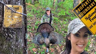 Hardwood Ridge Turkey Hunt  Hunter Interference Hunting Finicky Late Season Birds [upl. by Odraner]