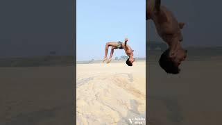 Back flip layout new video india reels flip trendingshorts stunt new tricking trendingshorts [upl. by Yorker]