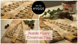 Nutella Pastry Christmas Tree Tutorial  Oh So Hygge [upl. by Littman163]