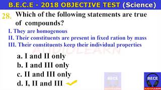 BECE 2018 Int Science Objective Test [upl. by Dnomar]