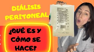 Dialisis peritoneal ¿que es y cómo se hace explicación sencilla [upl. by Boelter]