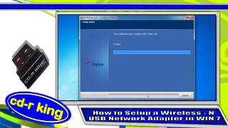 WIRELESSN USB NETWORK ADAPTER IN WINDOWS 7 INSTALLATION WUNETA002R [upl. by Trumann]